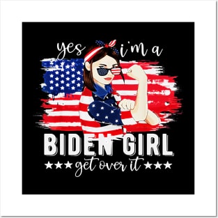 yes i'm a Joe Biden girl 2020 joe biden for president biden T-Shirt Posters and Art